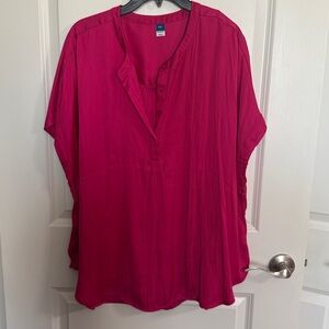 Old Navy Bright Pink Blouse